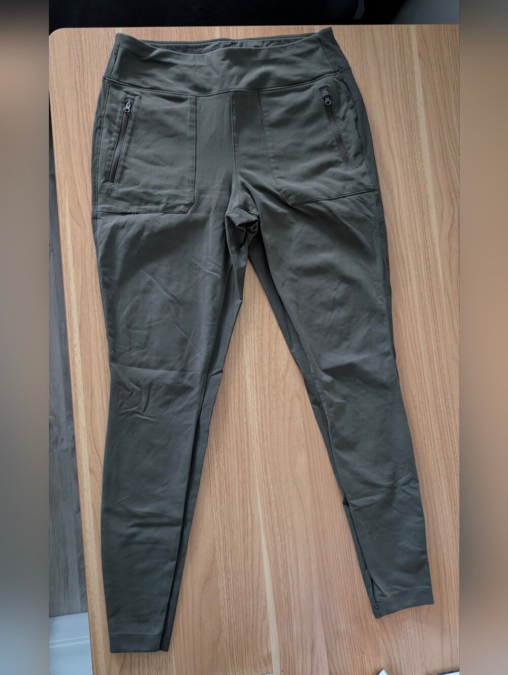 North Face Paramount Hybrid High-Rise Tight Olive Green Size L